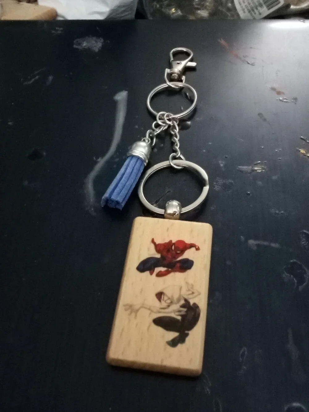 Spiderman Ghost Spider Gwen Keychain Bag Charm